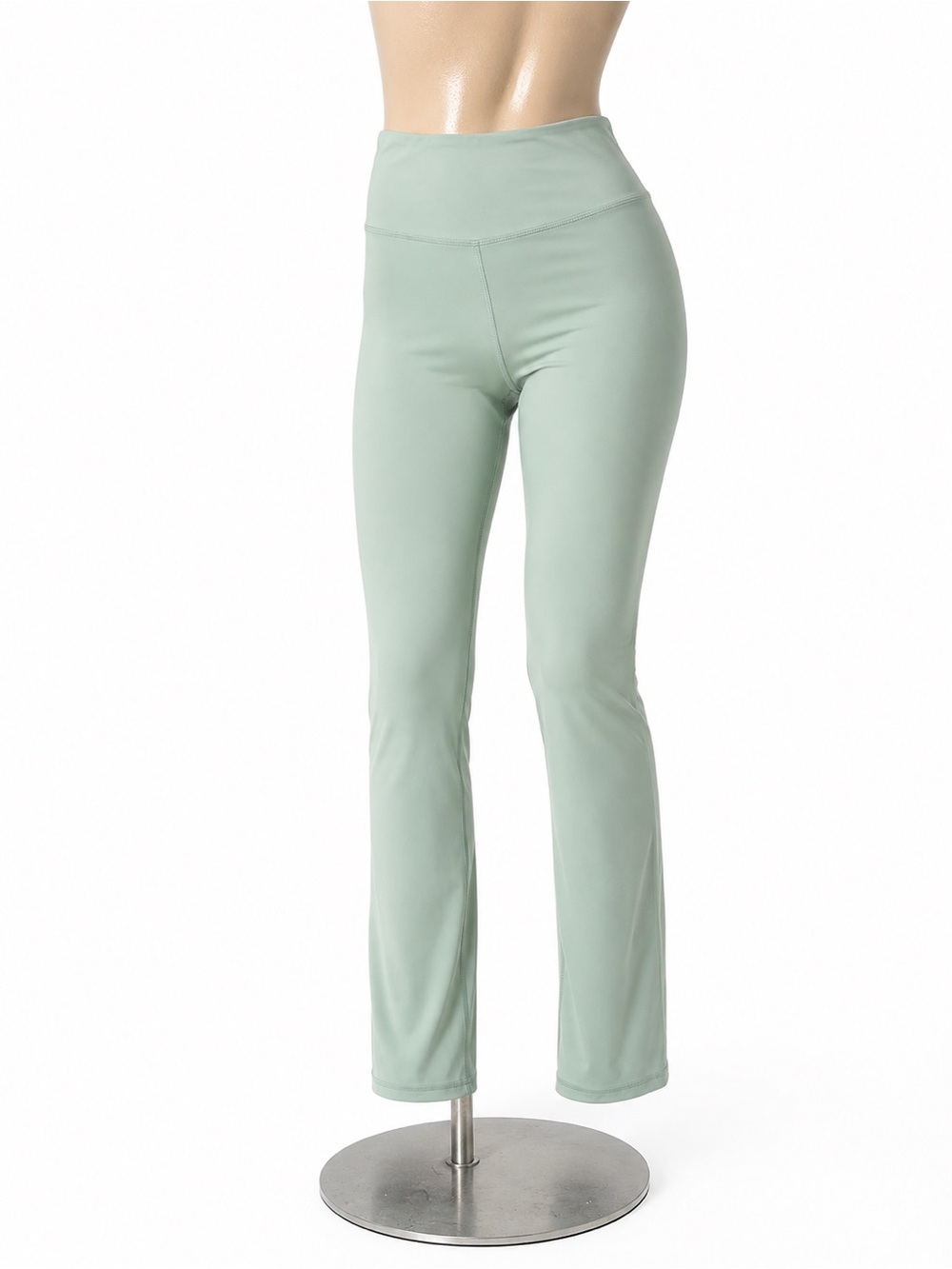 SHEIN Mint Green High Waist Flare Leggings | Soft Stretch Yoga Pants M - Picture 2 of 6
